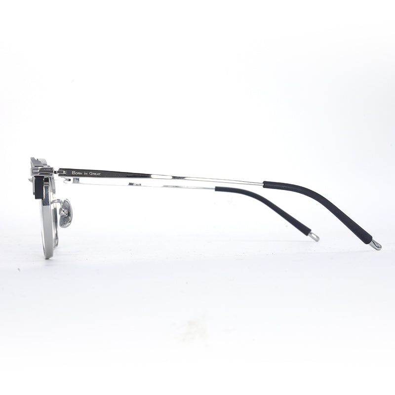 3D Browline Titianium Glasses